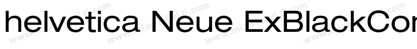 helvetica Neue ExBlackCon字体转换